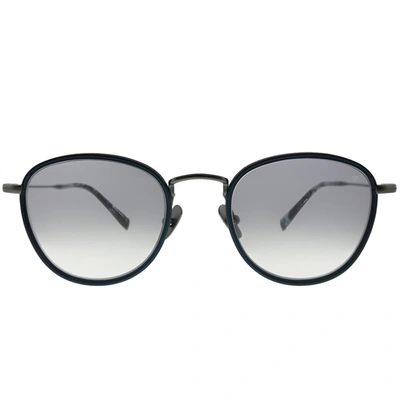John Varvatos Troubadour Jv V531 Ngu Unisex Round Sunglasses In White