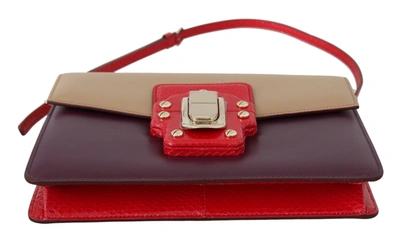 Shop Dolce & Gabbana Leather Crossbody Purse Women's Bag In Beige