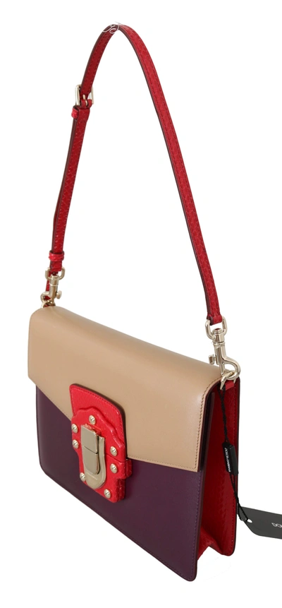 Shop Dolce & Gabbana Leather Crossbody Purse Women's Bag In Beige