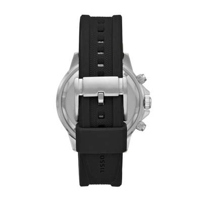 Shop Fossil Men's Bannon Multifunction, Stainless Steel Watch In Black