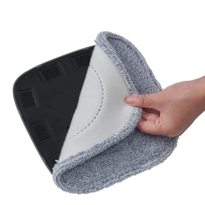 True & Tidy 4-pc Mop Pad Replacement Set For Spin-800 Mop & Bucket System In Grey