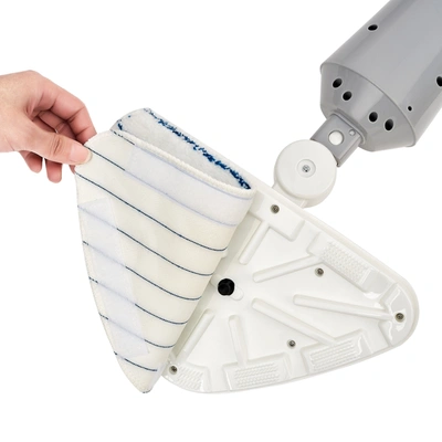True & Tidy 4-pc Mop Pad Replacement Set For Stm-300 Steam Mop In White