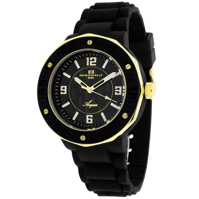Oceanaut Acqua Black Dial Black Rubber Strap Ladies Watch Oc0214 In Black