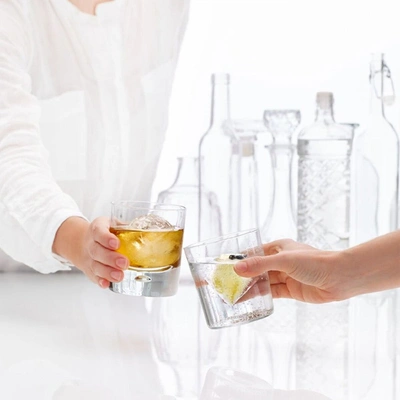 Lekue Silicone Diamond Ice Cube Molds Set Of 2, Clear In Multi