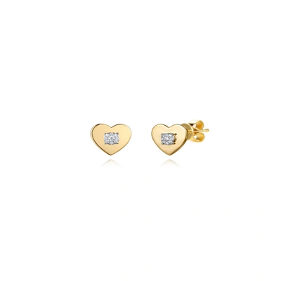 Shop Diana M. Diamond Earrings In White