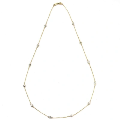 Shop Suzy Levian 14k Gold 7/8ct Tdw Diamond Necklace
