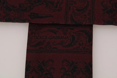 Shop Dolce & Gabbana Silk Crown Chili Men's Scarf In Blue