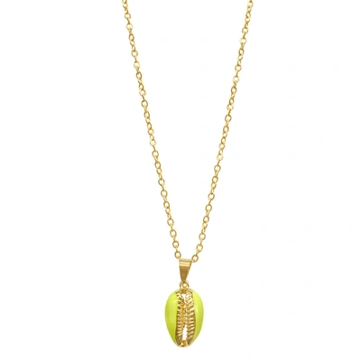 Shop Adornia Cowrie Shell Necklace Yellow Gold