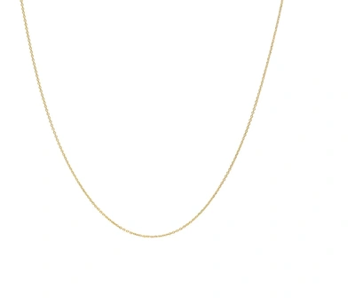 A & M 14k Gold Thin Baby Cable 18" Chain Necklace In Gold