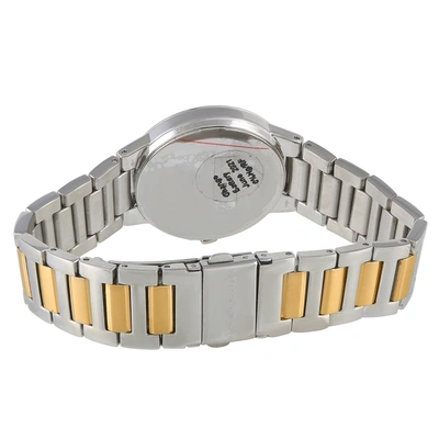 Shop Rebecca Minkoff Cali Two-tone Stainless Steel Watch 2200323 In White