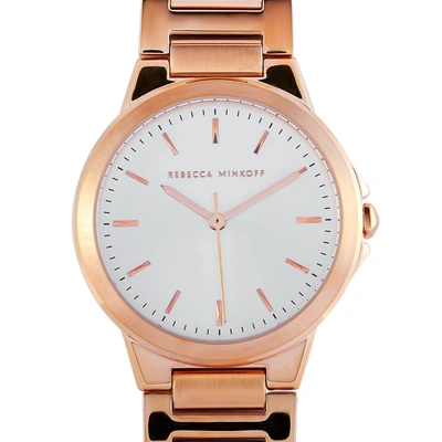 Shop Rebecca Minkoff Cali Rose Gold-tone Watch 2200305 In Pink