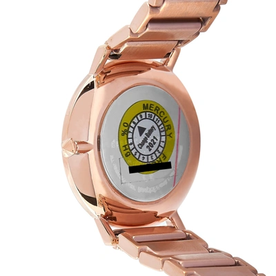 Shop Rebecca Minkoff Major Rose-gold Tone Watch 2200260 In White