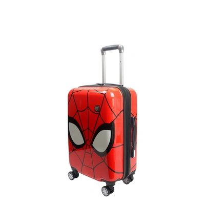 Shop Ful Marvel Spiderman Mask Fūl 21" Hard Rolling Luggage In Red