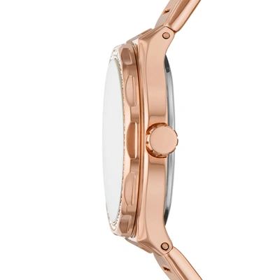 Shop Fossil Women's Eevie Multifunction, Rose Gold-tone Stainless Steel Watch In Pink