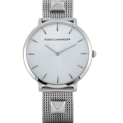 Shop Rebecca Minkoff Major Stainless Steel Watch 2200001 In White