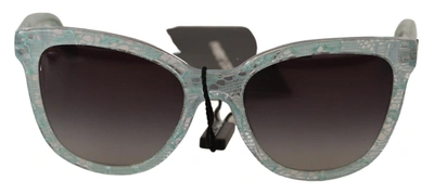 Shop Dolce & Gabbana Lace Crystal Acetate Butterfly Dg4190 Women's Sunglasses In Multi