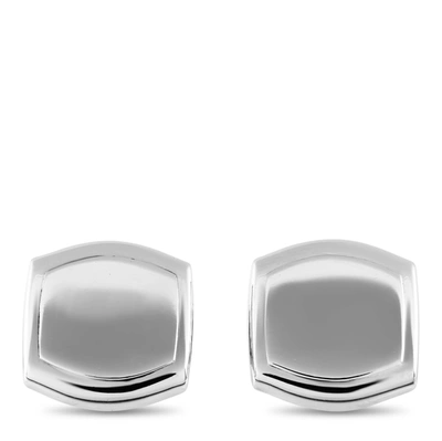 Shop Asprey 18k White Gold Cufflinks In Silver