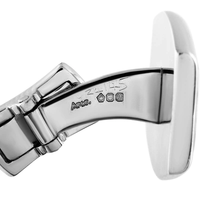 Shop Asprey 18k White Gold Cufflinks In Silver