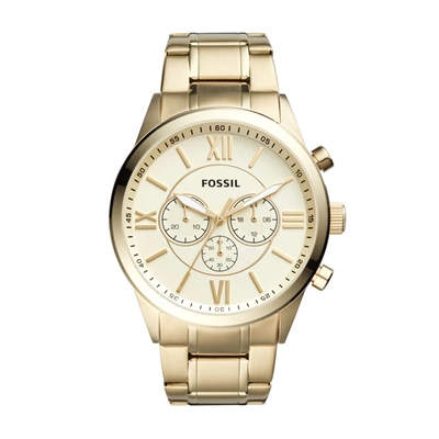 Shop Fossil Men's Flynn Chronograph, Gold-tone Stainless Steel Watch