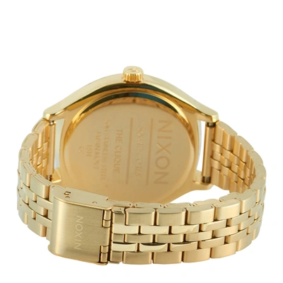 Shop Nixon Clique Gold And Black Watch A1249-2879-00