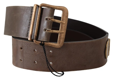 Shop Ermanno Scervino Leather Wide Buckle Waist Women's Belt In Brown