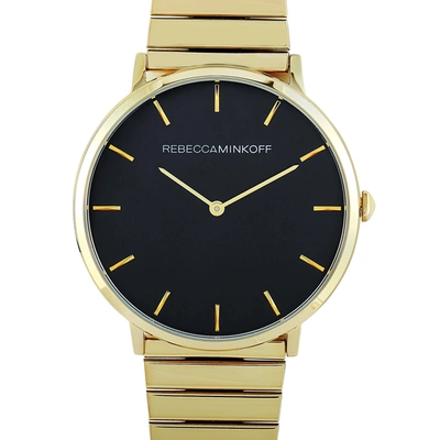 Shop Rebecca Minkoff Major Gold-tone Watch 2200006 In Blue