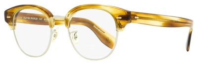 Shop Oliver Peoples Men's Cary Grant 2 Eyeglasses Ov5436 1674 Honey Vsb 50mm In Yellow