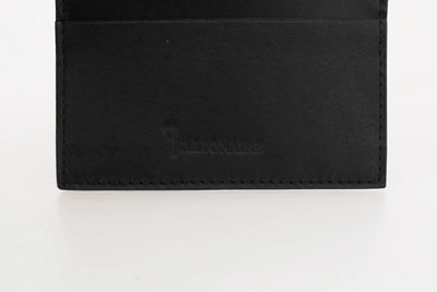 Shop Billionaire Italian Couture Leather Cardholder Men's Wallet In Black