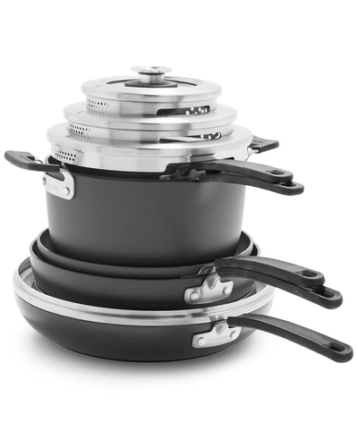 GreenPan Levels 11pc Stackable Hard Anodized Ceramic Nonstick Cookware Set  New