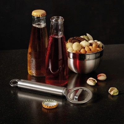 Rosle Stainless Steel Round Handle Bottle Opener, 6.5-inch In Silver