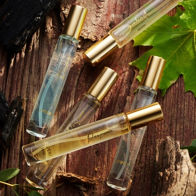 Shop Lovery Luxe Perfume Set For Men, 6pc Woody Scented Colognes, Eau De Toilette Parfum In Brown