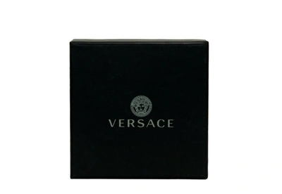 VERSACE Versace Smooth Leather Matte Medusa Head Organizer Zip Card Case Wallet Women's 