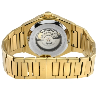 Gevril Men's High Line Automatic Watch Ipyg Case, Top Ring In Blue Sapphire Crystal, Stainless Steel Ipyg B In Blue