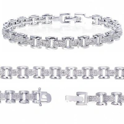 Vir Jewels 1/8 Cttw Classic Diamond Bracelet In Brass With Rhodium Plating 7 Inches In Silver