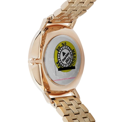 Shop Rebecca Minkoff Major Carnation Gold-tone Watch 2200349 In White