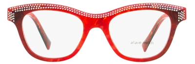 Shop Alain Mikli Women's Loulette Eyeglasses A03102b 002 Rouge Noir Mikli 51mm In Red