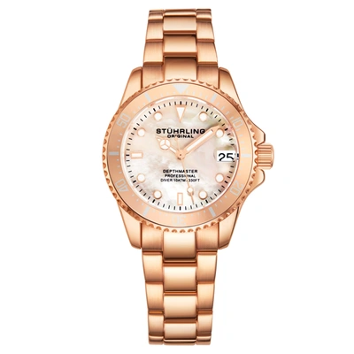 Shop Stuhrling Original Depthmaster 3950l Quartz 32mm Fashion In Multi