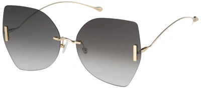 Shop For Art's Sake Starlight Jh5 Butterfly Sunglasses In Grey
