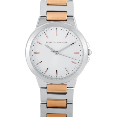 Shop Rebecca Minkoff Cali Two-tone Watch 2200324 In White