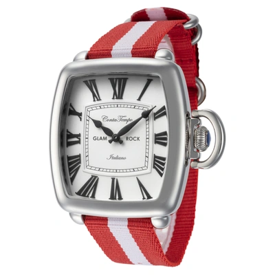 Shop Glam Rock Men's Vintage 40mm Quartz Watch In Silver