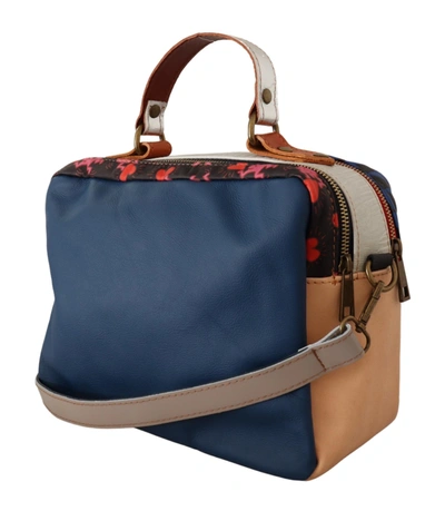 Ebarrito Multicolor Genuine Leather Shoulder Strap Messenger Bag In Red