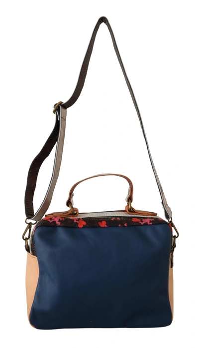 Ebarrito Multicolor Genuine Leather Shoulder Strap Messenger Bag In Red
