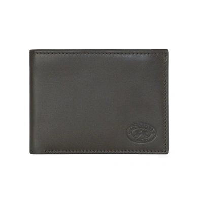 Shop La Martina Calfskin Men's Wallet In Grey