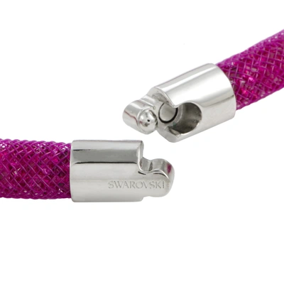 Shop Swarovski Stardust Fuchsia Double Bracelet 5102547-s- Small In Pink
