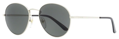 Shop Smith Unisex Oval Sunglasses Prep Yb7ir Silver/black 53mm