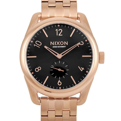 Shop Nixon C39 Ss All Rose Gold 39 Mm Stainless Steel Watch A950 1932 In Beige