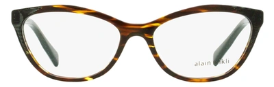 Shop Alain Mikli Women's Cateye Eyeglasses A03067 002 Pointille Black Havana 54mm