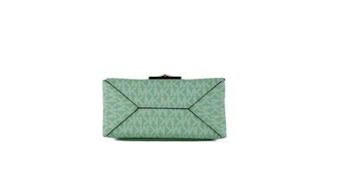 Shop Michael Kors Cece Small Sea Signature Pvc Convertible Flap Crossbody Women's Bag In Green