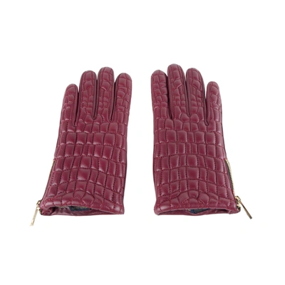 Shop Cavalli Class Lambskin Women's Glove In Pink