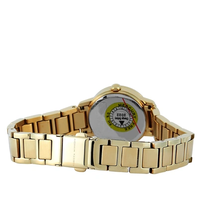 Shop Rebecca Minkoff Bffl Gold-tone Watch 2200333 In White